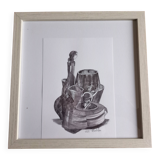 Dry January 2021 : Handmade drawing on paper with ink