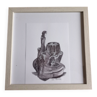 Dry January 2021 : Handmade drawing on paper with ink
