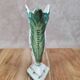 Small earthenware vase signed Figas – hand-painted floral decoration