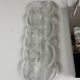 1960s 1970s Ice Glass Wall Sconce by J.T. Kalmar Franken KG Austria