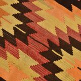 177x291Cm Geometric Style Kilim Rug, Turkish Kilim Rug, 177x291Cm