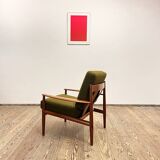 Danish Mid-Century Design Teak Armchair by Grete Jalk for France & Søn, Denmark, 1950s