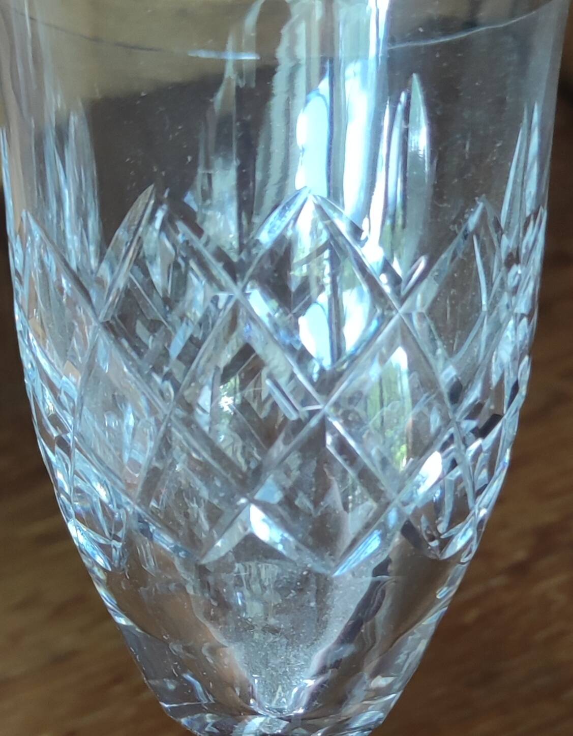 Série de 36 verres coupes cristal taillé/cristallerie de Lorraine