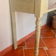 Old patinated wooden console – French country spirit, turned legs.