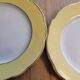 6 flat plates Lunéville Daffodil yellow and golden vintage
