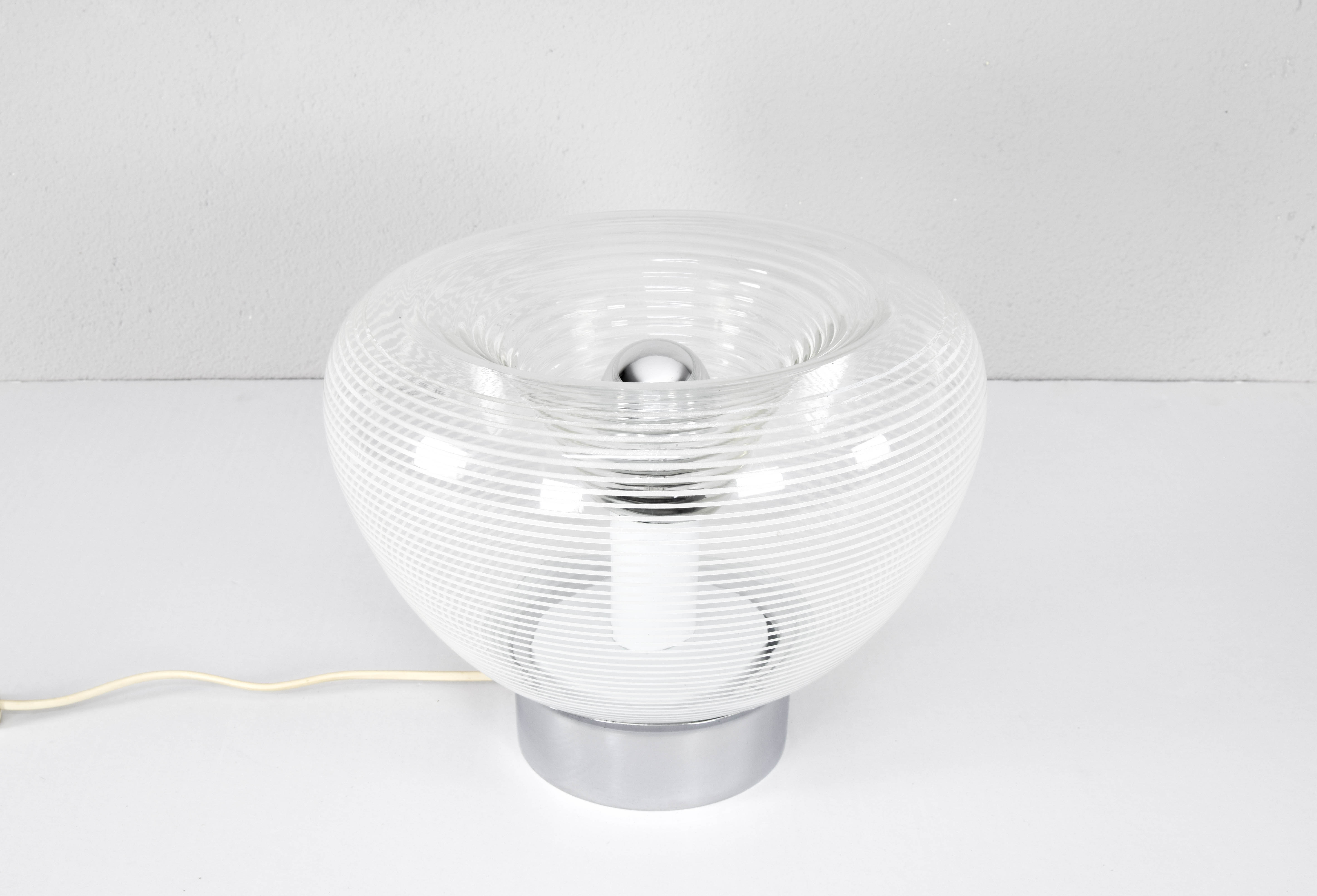 Rystal table lamp, Italy 60s