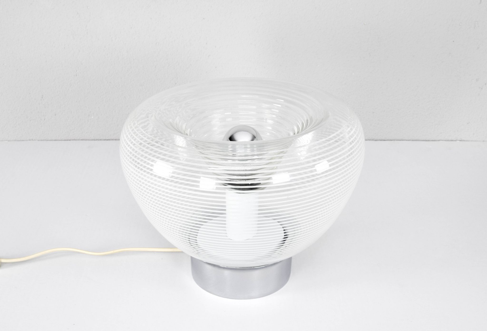 Rystal table lamp, Italy 60s