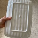 Vintage green asparagus plate