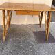 vintage 1960s rattan desk with Eiffel Tower legs