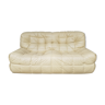 Kashima sofa in beige leather by Michel Ducaroy for Ligne Roset