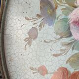 Old hand-painted metal top