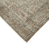Hand-Knotted Rustic Turkish Beige Rug 196 cm x 267 cm - 36644