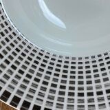 4 porcelain soup plates Table passion collection Noir Astral