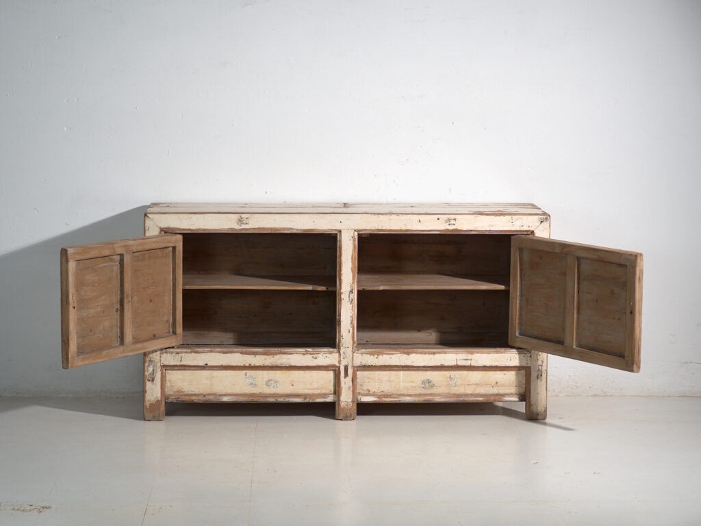 Antique buffet painted in pine wood – China, circa 1930