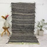 Handmade wool Berber rug 260 X 110 CM