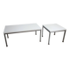 Pair of minimalist 1970s side tables.