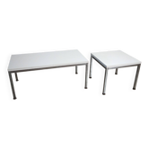 Pair of minimalist 1970s side tables.