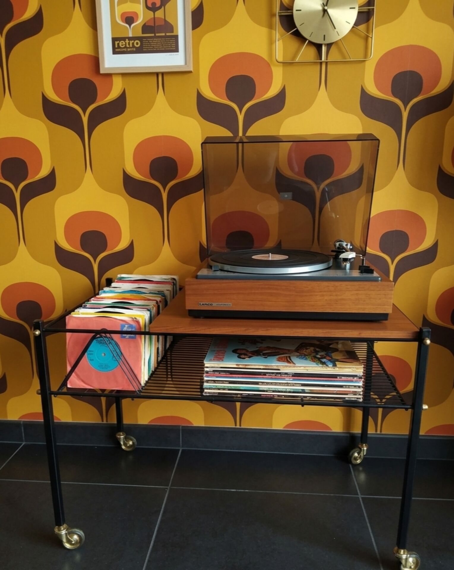 Meuble vinyle vintage années 60/70