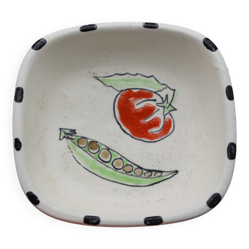 Small vintage ceramic aperitif dish bowl vallauris