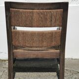 Pair of straw armchairs from the 1940s