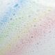 Doria table lamp in bubble glass with rainbow coloured details