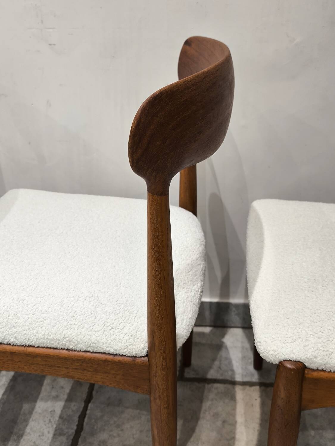 4 vintage Scandinavian teak chairs by Johannes Andersen 1960