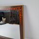 1960s Czechoslovak Mid-Century Wooden Mirror with Graphic Frame Detail