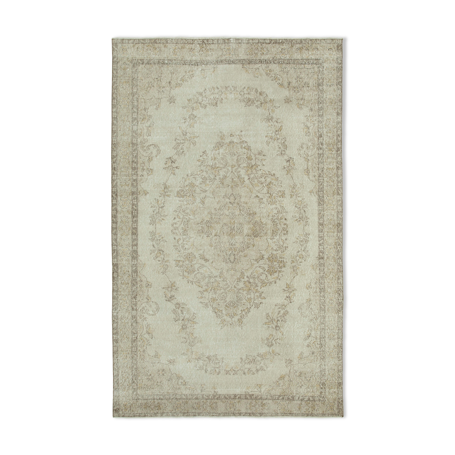 Handmade Unique Oriental Beige Rug 189 cm x 307 cm - 36637