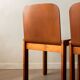 Italian Plywood Dining Chairs Attributed to Molteni, 1970s, Set of 4