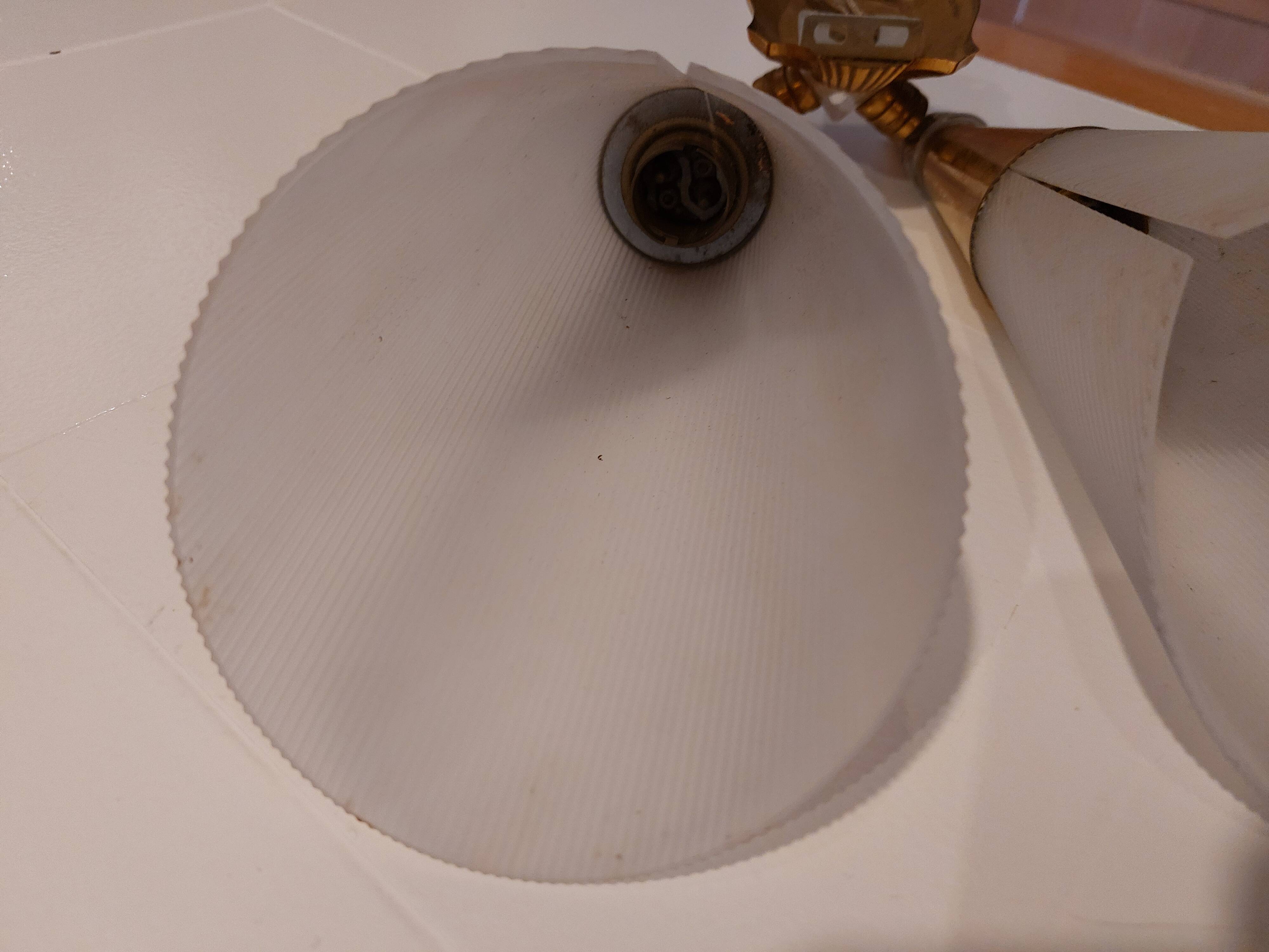 vintage double wall light, 50s-60s