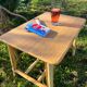 Petite table en rotin