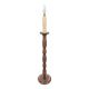 Art Deco turned wood floor lamp