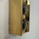 Vintage wall light in brass and bubbled glass, France, 1950.