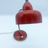 red metal lamp