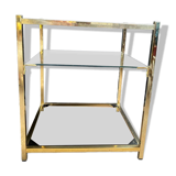 Belgo Chrome sofa end table, 1970s