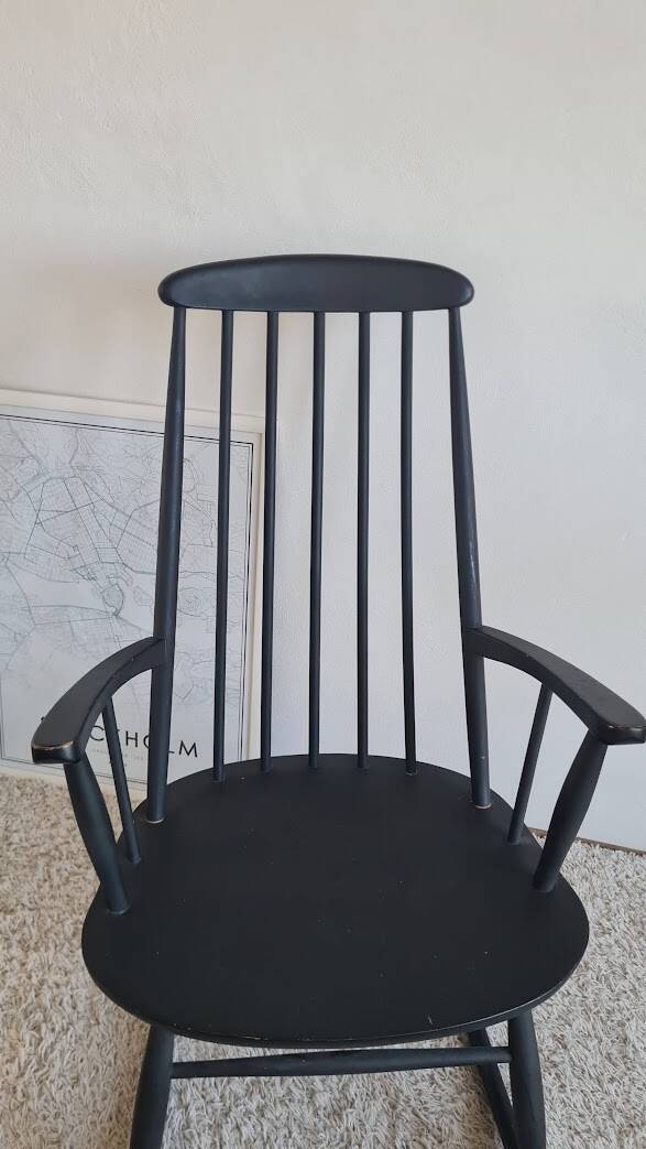 Scandinavian rocking chair from the 1960s.