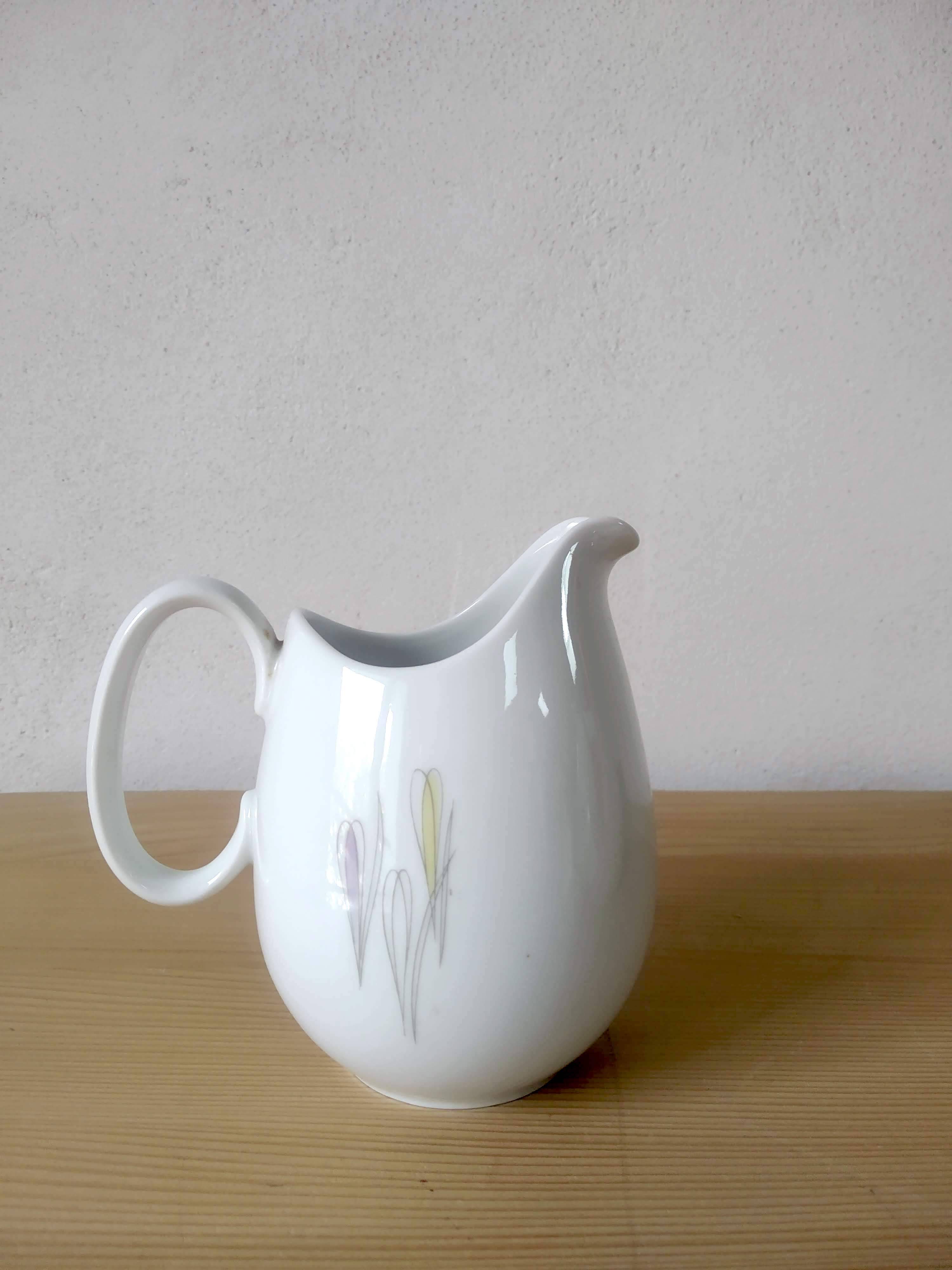 Théière et crémier Thomas Rosenthal modèle Crocus  Vintage