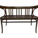 Vintage sofa in beech, 60s design wooden bench