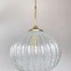 Vintage German DORIA Suspension in Cracked Glass 1960s