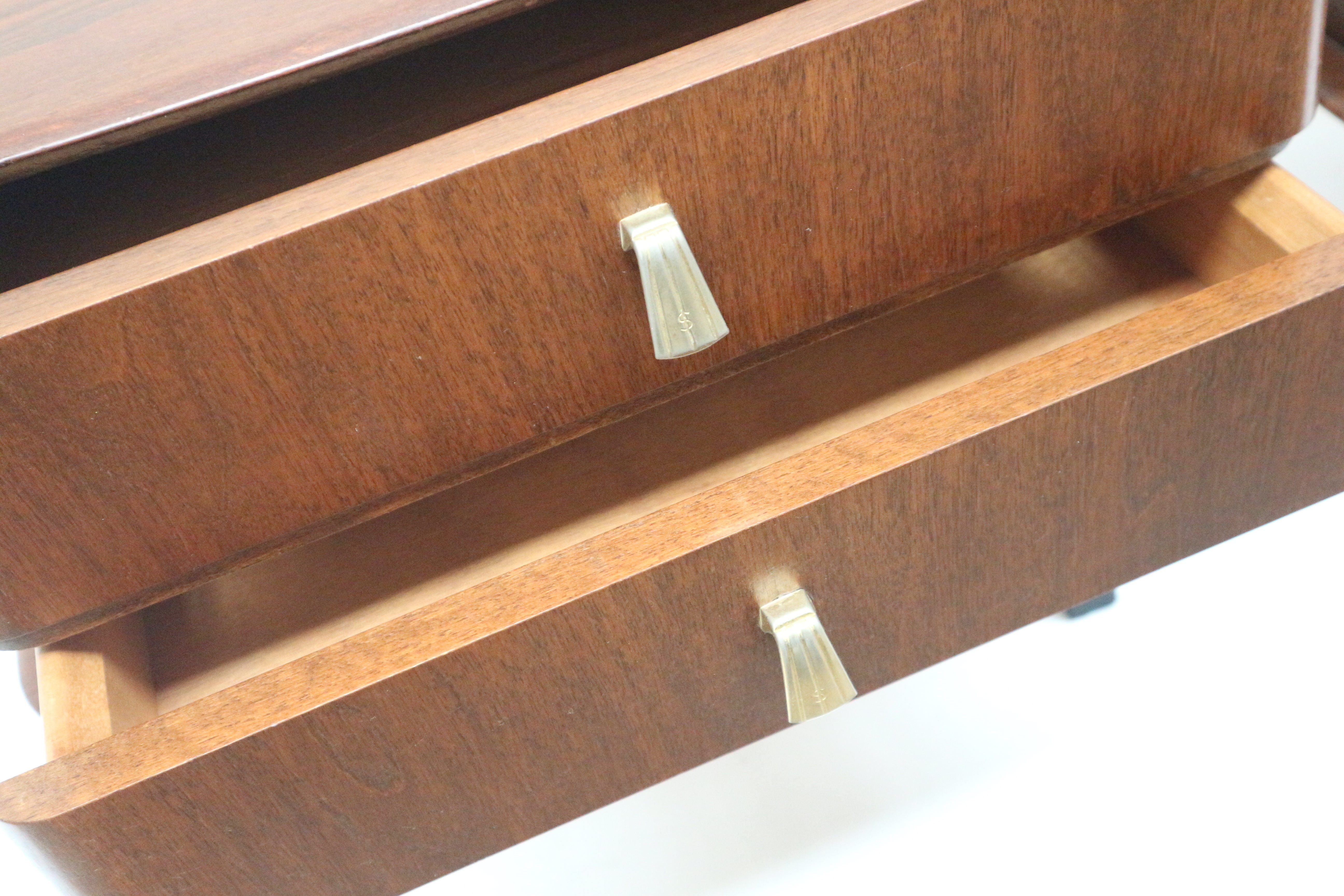 Set of 2 vintage bedside tables made in the 1950s