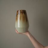 Ceramic vase signature Joseph Talbot La Borne artisanal manufacturing 50s handmade pottery