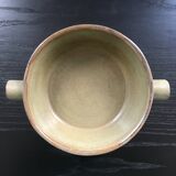 Green stoneware dish