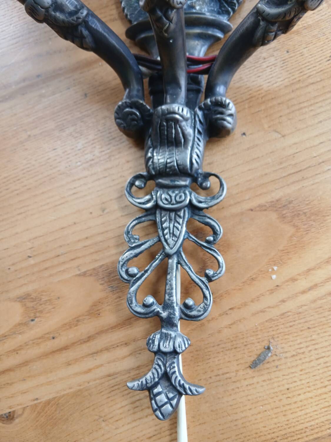 19th Century Empire Swan Bronze Wall Lamp