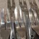 12 silver-plated cake forks with 2 prongs by Christofle Trianon LXVI