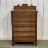 English mahogany music cabinet from the early 20th century