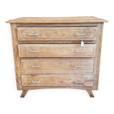 commode in sandblasted oak raw wood