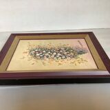 Declercq flowers oil painting frame on canvas