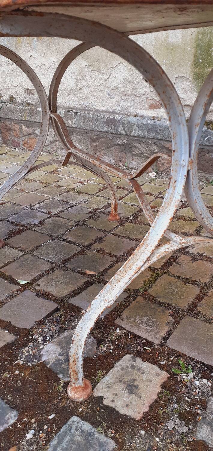 1950s metal garden table