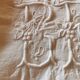 Antique monogrammed fabric