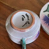 Thistle flower stoneware mug
